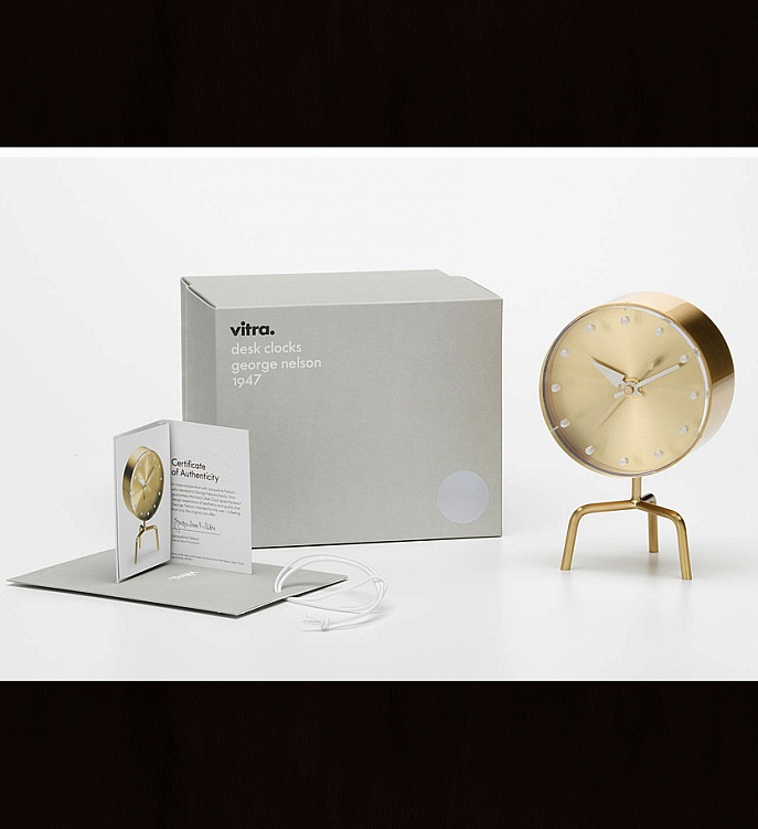 Часы настольные Tripod Clock фабрики Vitra Фото N4